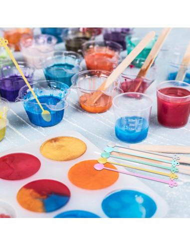 Kit de Tazas de Mezcla LET'S RESIN 200 Pcs 30ml Plástico