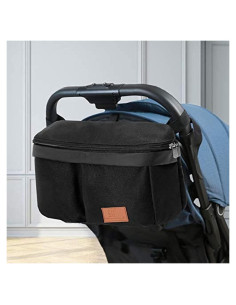 Organizador de Carrito de Bebé Miracle - Caddy Universal Negro