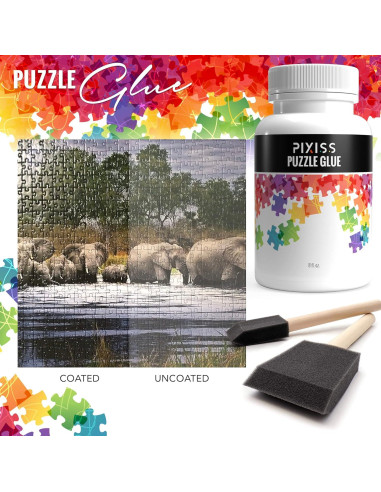 Kit de Pegamento y Sellador para Puzzles Pixiss 8oz