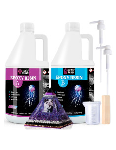 Kit de Resina Epoxy Let's Resin 3.78L Cristalina Sin Burbujas