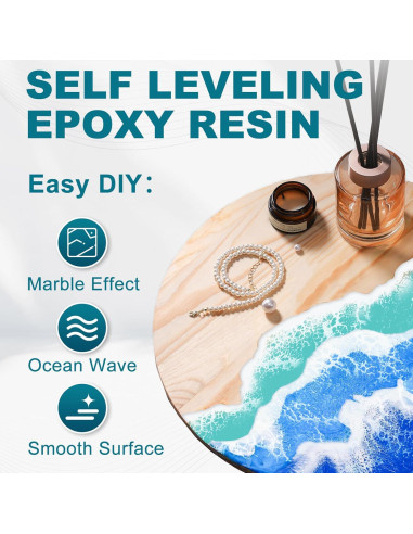 Kit de Resina Epoxy Let's Resin 3.78L Cristalina Sin Burbujas