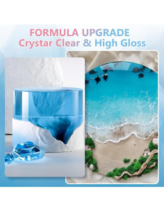 Resina Epóxica KISREL 2 Galones Cristalina Sin Burbujas 2