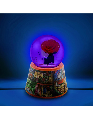 Globo de Nieve Iluminado Disney La Bella y la Bestia 7.62 cm