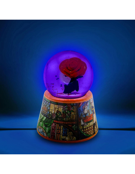 Globo de Nieve Iluminado Disney La Bella y la Bestia 7.62 cm