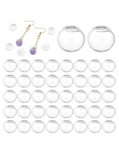 PH PandaHall 200 Mini Esferas de Vidrio 12mm para Manualidades