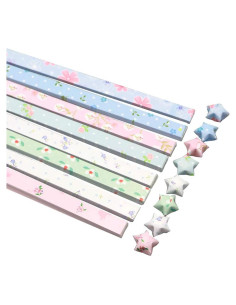 Set de 400 tiras de papel para origami GSHLLO - Estrellas