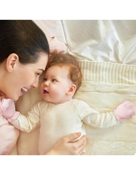 16 Pares Manoplas de Algodón Syhood para Bebés 0-6 Meses