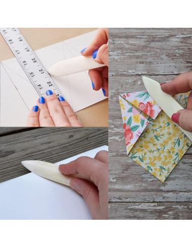 Plegador de Hueso Real DEEDYGO 2 Pcs para Manualidades