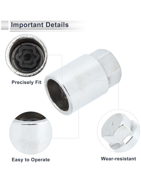 Tuerca de Bloqueo de Rueda RATCHROLL Tipo A para Toyota