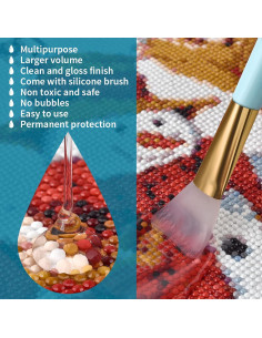 Sellador de Pintura de Diamante LANBEIDE 200ML con Pincel 2