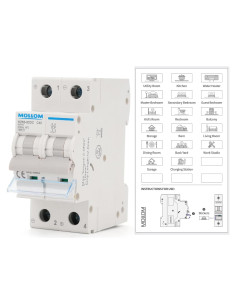 Interruptor Automático DC 2 Polo MOLLOM 500V 40A 6KA