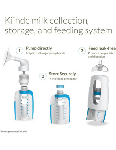 Kit de Almacenamiento de Leche Materna Kiinde Twist 1.55kg 2