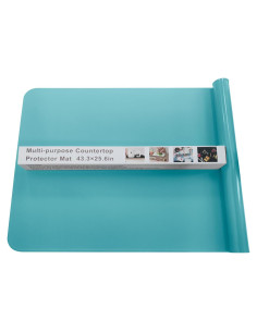 Alfombrilla de Silicona KVK 110x65cm Antideslizante Azul Pastel