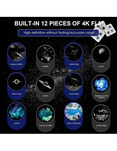 Proyector de Estrellas LIDOTAICKE PX-01 Blanco 12 en 1