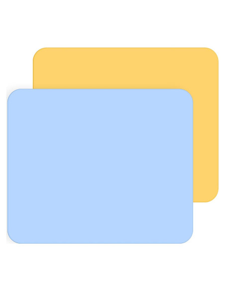 Alfombrillas de Silicona JJUNW 2 Piezas 24x20 cm Azul Amarillo