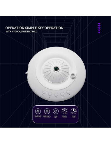 Proyector de Estrellas LIDOTAICKE PX-01 Blanco 12 en 1