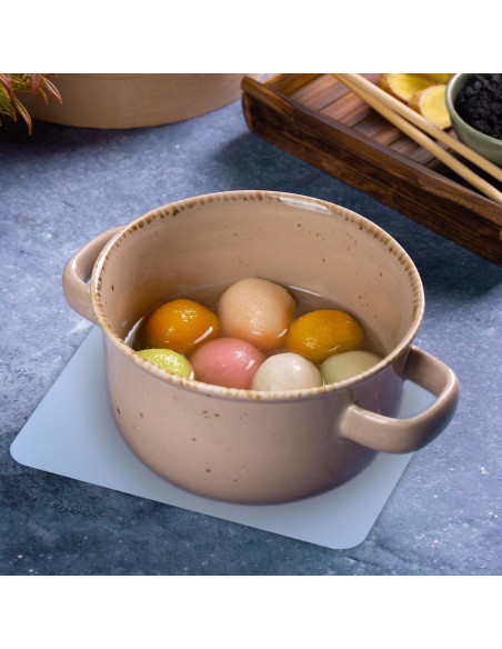 Alfombrillas de Silicona JJUNW 2 Piezas 24x20 cm Azul Amarillo