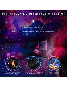 Proyector de Estrellas BLYGACN con 13 Discos y Luz Nocturna 2