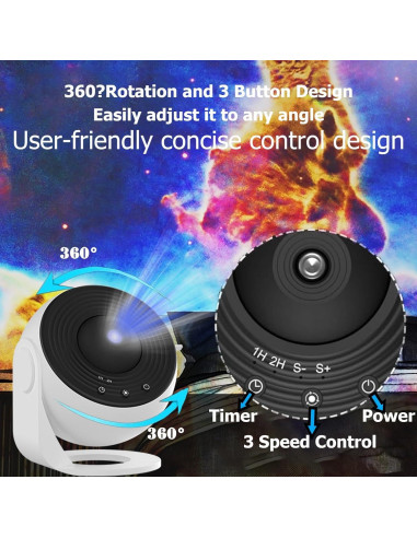 Proyector de Estrellas BLYGACN con 13 Discos y Luz Nocturna