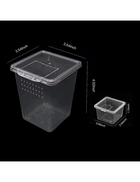 Caja de cría de insectos Micro Habitats - 4 altas y 4 pequeñas