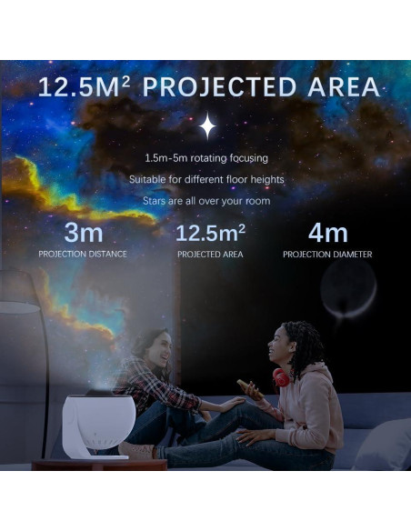 Proyector de Estrellas BLYGACN con 13 Discos y Luz Nocturna