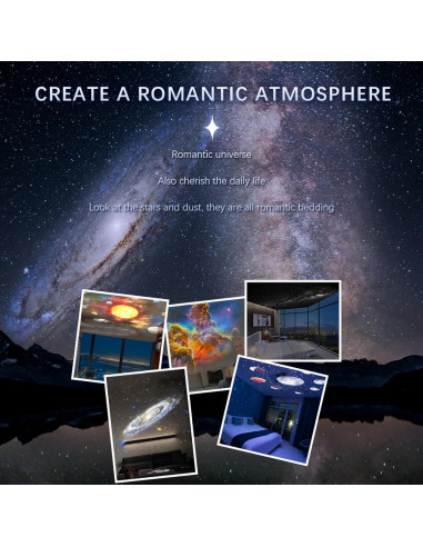 Proyector de Estrellas BLYGACN con 13 Discos y Luz Nocturna
