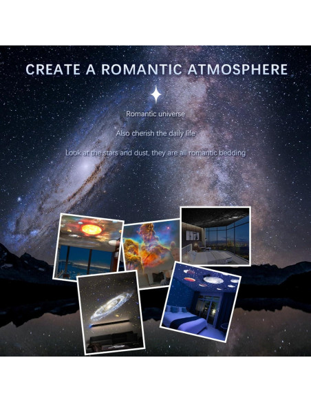 Proyector de Estrellas BLYGACN con 13 Discos y Luz Nocturna