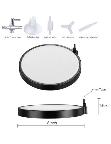 Disco de aire nano para acuario Carefree Fish 20.32 cm