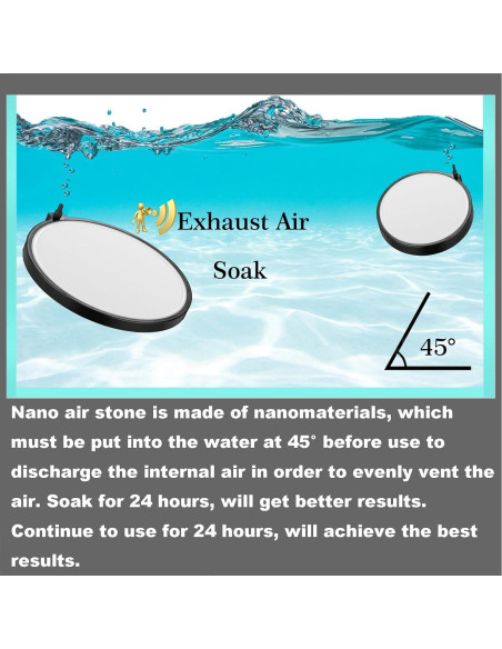 Disco de aire nano para acuario Carefree Fish 20.32 cm