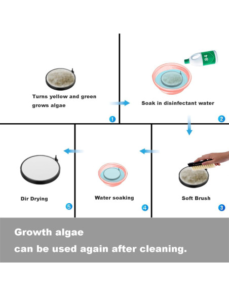 Disco de aire nano para acuario Carefree Fish 20.32 cm