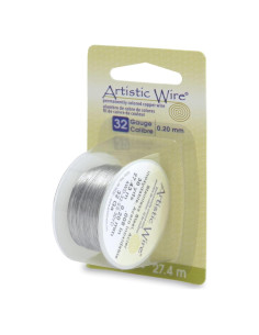 Alambre Artístico 32 Calibre Acero Inoxidable 27.4 m