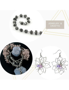 Alambre Artístico 32 Calibre Acero Inoxidable 27.4 m 2