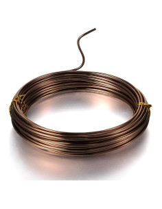 Alambre de Aluminio TecUnite 10 m x 2 mm para Joyería DIY