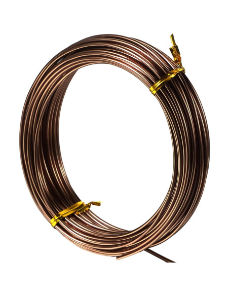 Alambre de Aluminio TecUnite 10 m x 2 mm para Joyería DIY