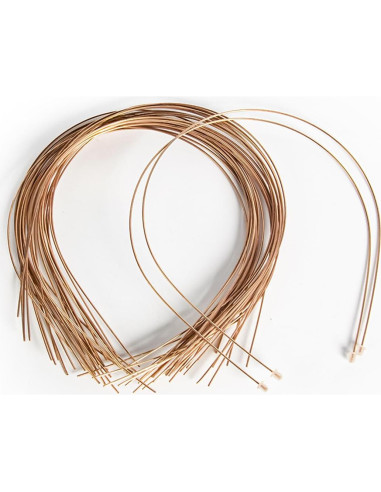 50 Diademas de Alambre de Metal Mollensiuer 0.1cm Ancho