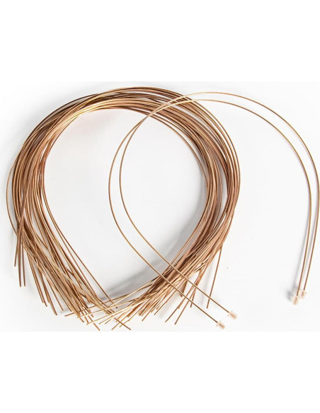 50 Diademas de Alambre de Metal Mollensiuer 0.1cm Ancho