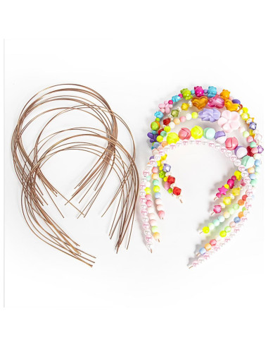 50 Diademas de Alambre de Metal Mollensiuer 0.1cm Ancho