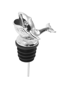 Vertedor de Vino Angoily Ballena Marina, Aleación de Zinc Plateado