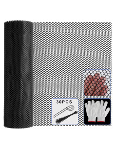 Malla de Alambre para Gallinas LIAQICHA 39.88 cm x 6.1 m Negra