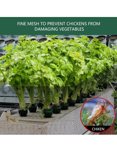Malla de Alambre para Gallinas LIAQICHA 39.88 cm x 6.1 m Negra