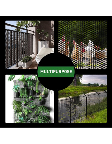 Malla de Alambre para Gallinas LIAQICHA 39.88 cm x 6.1 m Negra