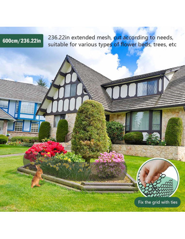 Malla de Alambre para Gallinas LIAQICHA 39.88 cm x 6.1 m Negra