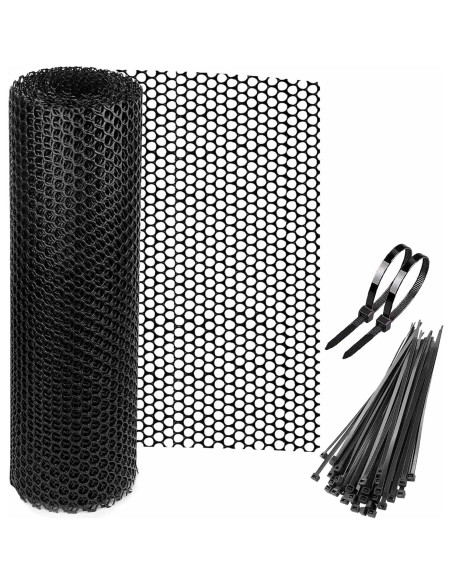 Malla de Alambre para Gallinas LIAQICHA 39.88 cm x 6.1 m Negra