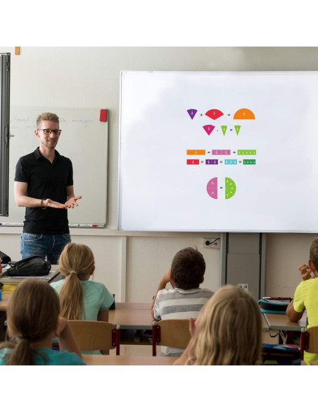 ZazzyKid Azulejos y Círculos Magnéticos de Fracciones 156pcs