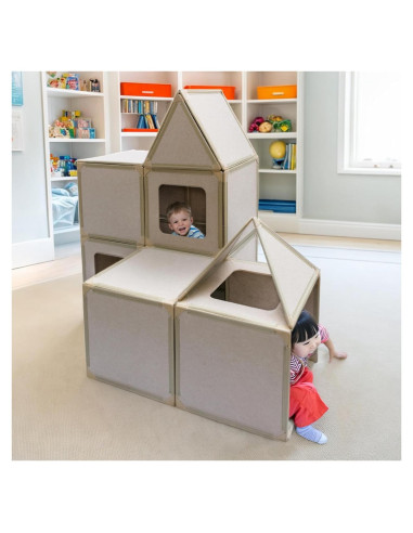 Casa de Juego de Paneles Magnéticos Black Swan - 16 Piezas