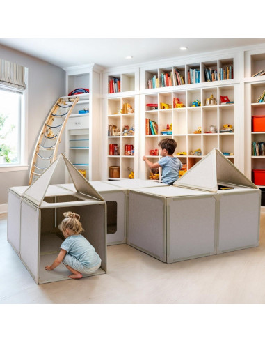 Casa de Juego de Paneles Magnéticos Black Swan - 16 Piezas