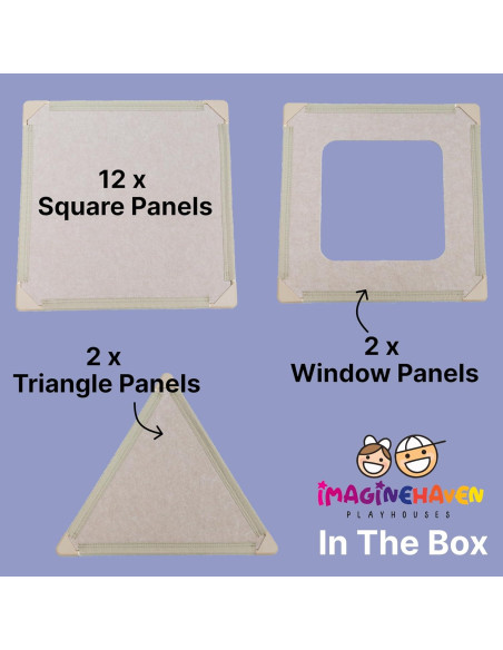 Casa de Juego de Paneles Magnéticos Black Swan - 16 Piezas