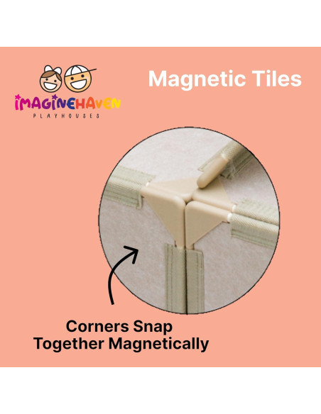 Casa de Juego de Paneles Magnéticos Black Swan - 16 Piezas