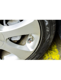 Tapa de Válvula Estilo Calavera Cromo Accesorios Personalizados - Paquete de 4 2