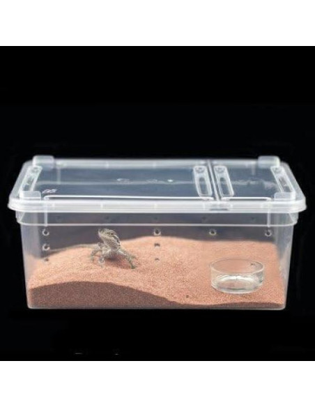 Caja de Cría para Reptiles Hypeety 19x12.5x8 cm Ventilada